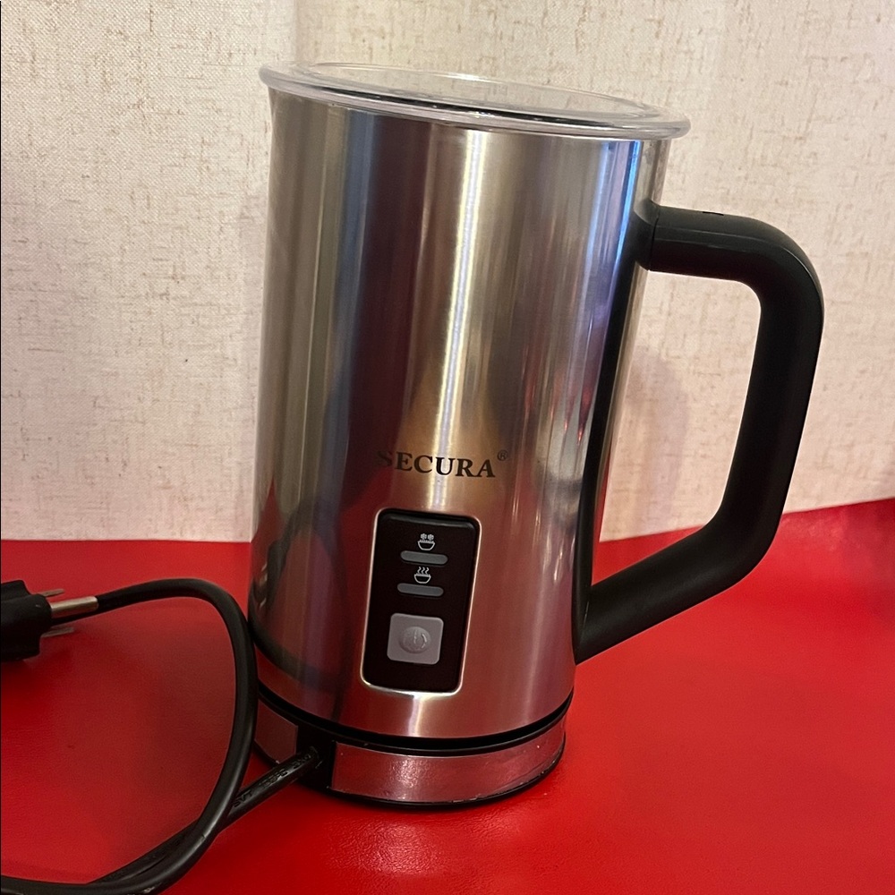 Secura MMF-015 Milk Frother, Electric Milk Steamer Stainless Steel, 8.4oz/250ml